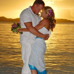 Island Style Weddings - Magical moment on Trunk Bay, St John USVI