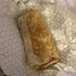 Man vs Fries - Chicken NorCal Burrito with bacon. YUMM!!