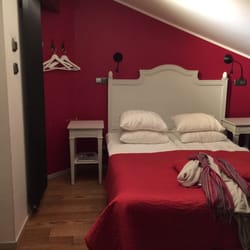 Hotel Hellstens Malmgård - Cosy attic room. Enough space but I'm glad we are used to our Roadtrek motor home.  Looks like good weather for the rest of our stay.