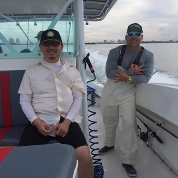 Captain Alain Charters - My brother and Captain Alain - Boat Charters Near Me - Miami Beach, Florida