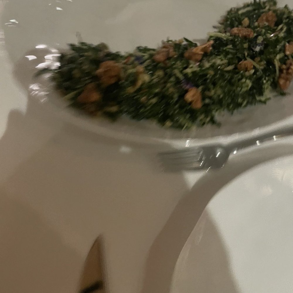 Foray - Kale salad. Apples, walnuts, green yuzu. Ancient parm.....yum. Ioved it. - New American Near Me - Carmel-by-the-Sea, California
