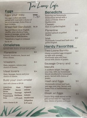 Menu photo 3 Two Loons Cafe Wakefield, NH