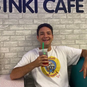 Binki Cafe - Charlotte - Me in Binki Cafe with my Galaxy Tea - Bubble Tea Near Me - Charlotte, North Carolina Binki Cafe - Charlotte - Me in Binki Cafe with my Galaxy Tea - Bubble Tea Near Me - Charlotte, North Carolina