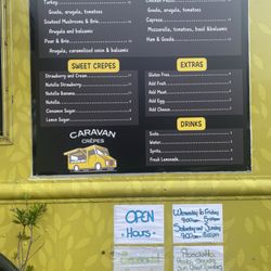 Caravan Crêpes - Menu 10/5/24