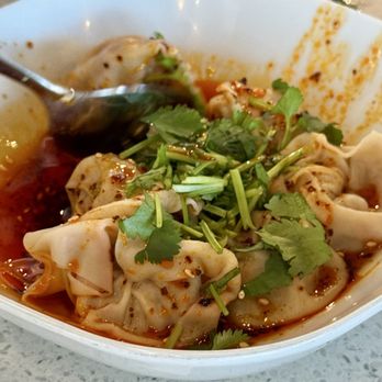 Pan Dumpling House - N11. Wonton with Chili Oil - Chinese Near Me - Corona, California Pan Dumpling House - N11. Wonton with Chili Oil - Chinese Near Me - Corona, California