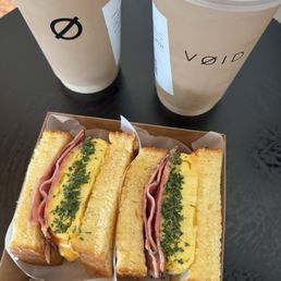 Egg drop sandwich with ham Egg drop sandwich with ham