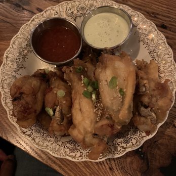 Pennyroyal Station - Confit Chicken Wings (sauces on the side) - Comfort Food Near Me - Mount Rainier, Maryland Pennyroyal Station - Confit Chicken Wings (sauces on the side) - Comfort Food Near Me - Mount Rainier, Maryland