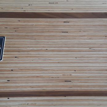 Baerlic Brewing Beer Hall - Pretty cool wood laminated bar top. - Breweries Near Me - Portland, Oregon
