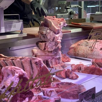 Mercato Centrale - T-Bones just butchered and stacked for cooking - Food Court Near Me - Florence, FI Mercato Centrale - T-Bones just butchered and stacked for cooking - Food Court Near Me - Florence, FI
