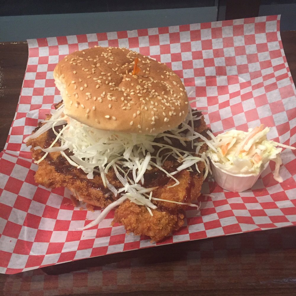 Fat Ninja Bite - Don Katsu Burger - Japanese Near Me - Toronto, Ontario Fat Ninja Bite - Don Katsu Burger - Japanese Near Me - Toronto, Ontario
