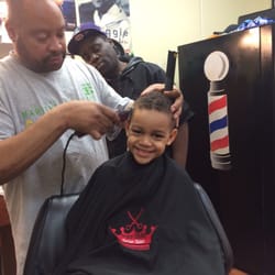 Fresh Styllz Family Barber Salon - My son first "barbershop" haircut he loved it