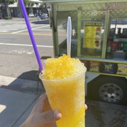 Piña Colada Shaved Ice ($3). So good!
