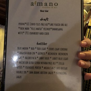 Abbiocco by a mano - Beer Menu - Italian Near Me - Syracuse, New York Abbiocco by a mano - Beer Menu - Italian Near Me - Syracuse, New York