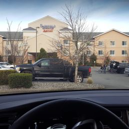 Fairfield Inn is SUPER HOSPITABLE to Tesla drivers! They have a beautiful fireplace and lounge. Fairfield Inn is SUPER HOSPITABLE to Tesla drivers! They have a beautiful fireplace and lounge.