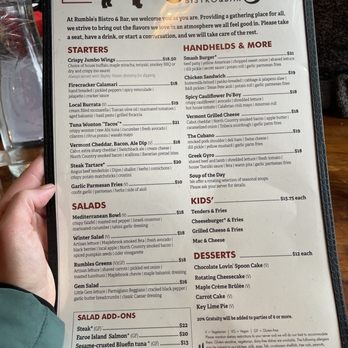 Rumble's Bistro & Bar - Menu December 2024 - Pubs Near Me - Warren, Vermont Rumble's Bistro & Bar - Menu December 2024 - Pubs Near Me - Warren, Vermont