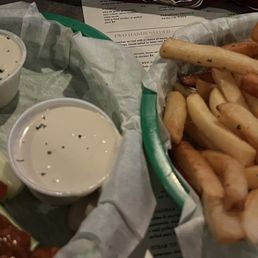 Wings and fries Wings and fries