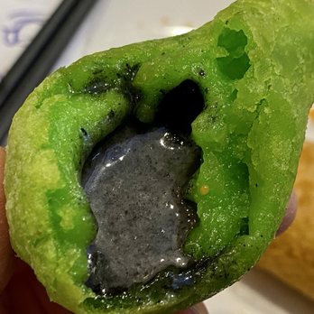 JOY Cafe - Black Sesame Lava Pear Shaped Fried Mochi - Cafes Near Me - Vancouver, British Columbia JOY Cafe - Black Sesame Lava Pear Shaped Fried Mochi - Cafes Near Me - Vancouver, British Columbia