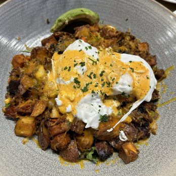 High Bank Distillery - Cheddar Potato Hash* - American Near Me - Westerville, Ohio High Bank Distillery - Cheddar Potato Hash* - American Near Me - Westerville, Ohio