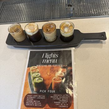 Carino Cafe - Coffee flight - Coffee & Tea Near Me - Houston, Texas