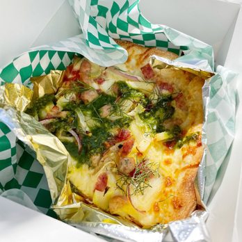 Pizzasaurus Rex - Breakfast Pizza (dino slice) - Pizza Near Me - Sacramento, California