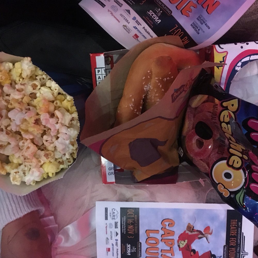 Goodies from the concession stand at Scera!