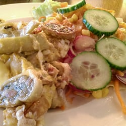 Stövchen - Maultaschen gebacken in Ei mit Salat für 5,90€