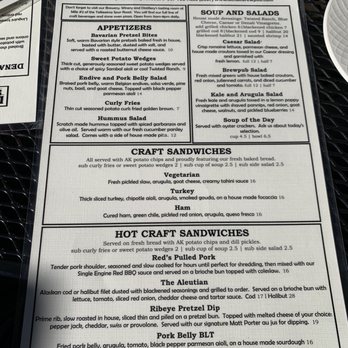 Denali Brewpub - Food menu - New American Near Me - Talkeetna, Alaska