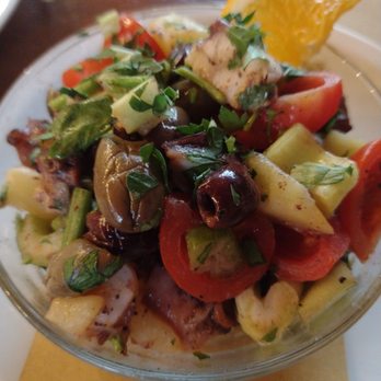 Hostaria Vite Rossa - Octopus potato and olive salad - Bars Near Me - Venezia, VE Hostaria Vite Rossa - Octopus potato and olive salad - Bars Near Me - Venezia, VE
