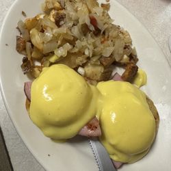 Eggs Benedict always available