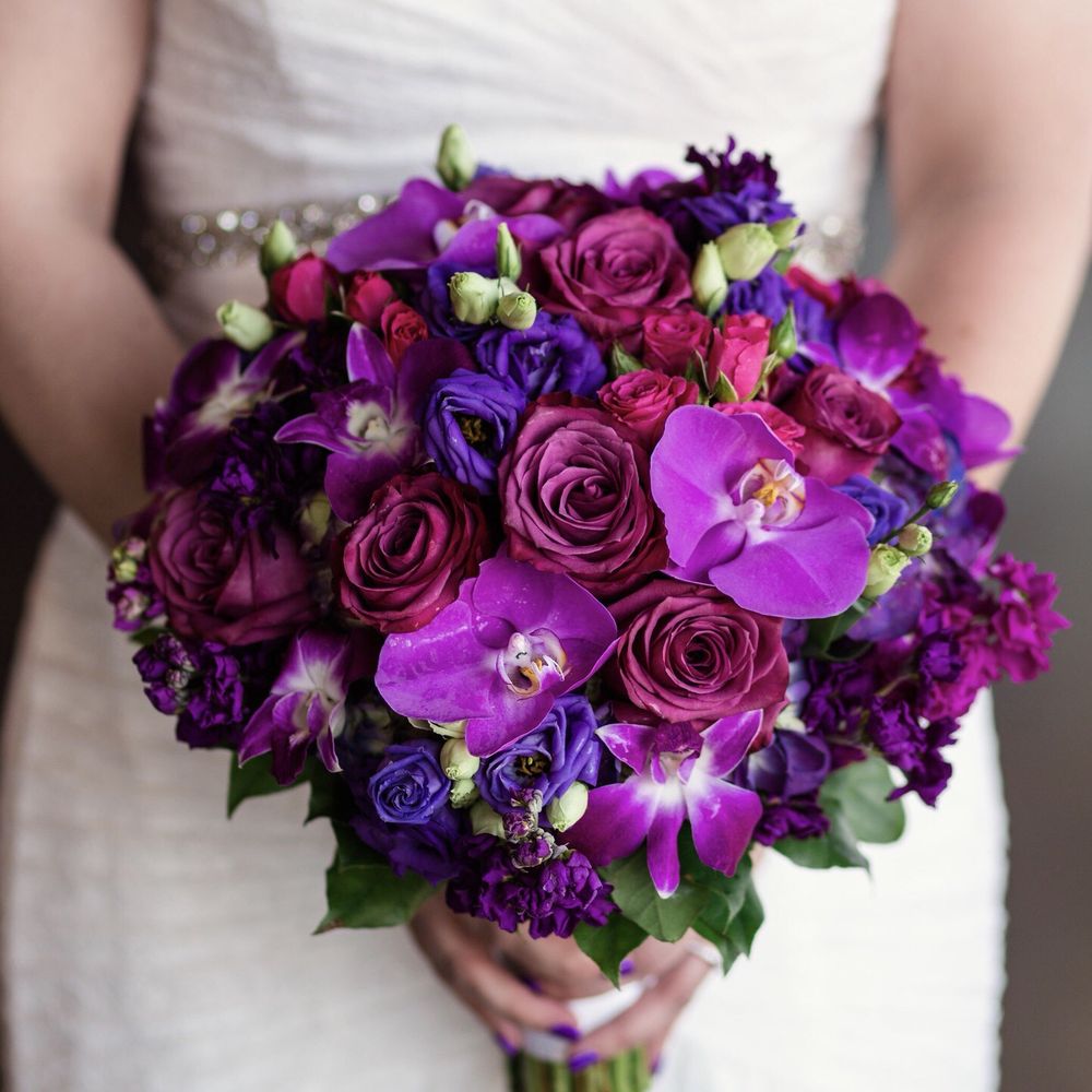 Bella Flora - I loved my bridal bouquet. It was huge, fragrant and HEAVY! Stunning!  Photo credit: Emma Mullins Photography - Party Supplies Near Me