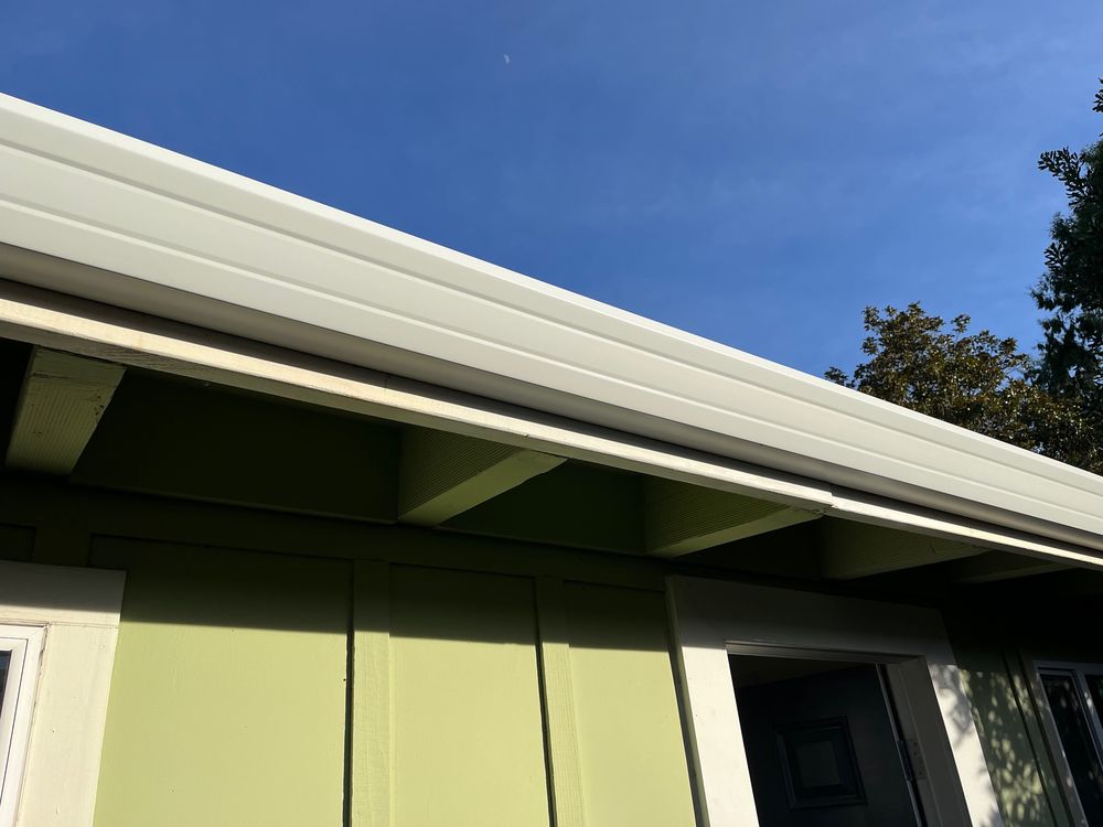 Slide of JB Rain Gutter installation