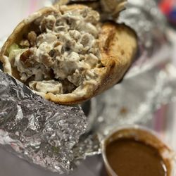 Tasty Halal Eats - Lamb Gyro with spicy chutney
