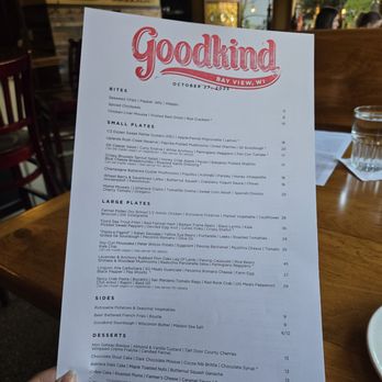 Goodkind - menu - Bars Near Me - Milwaukee, Wisconsin
