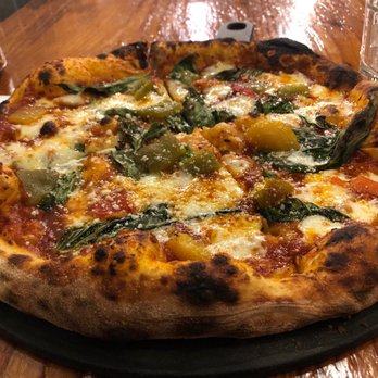 Frankly Pizza - Marghertia with roasted peppers - Pizza Near Me - Kensington, Maryland Frankly Pizza - Marghertia with roasted peppers - Pizza Near Me - Kensington, Maryland