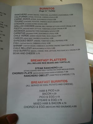 Menu photo 2 Ranchero's Mexican Food Independence, MO Menu photo 2 Ranchero's Mexican Food Independence, MO