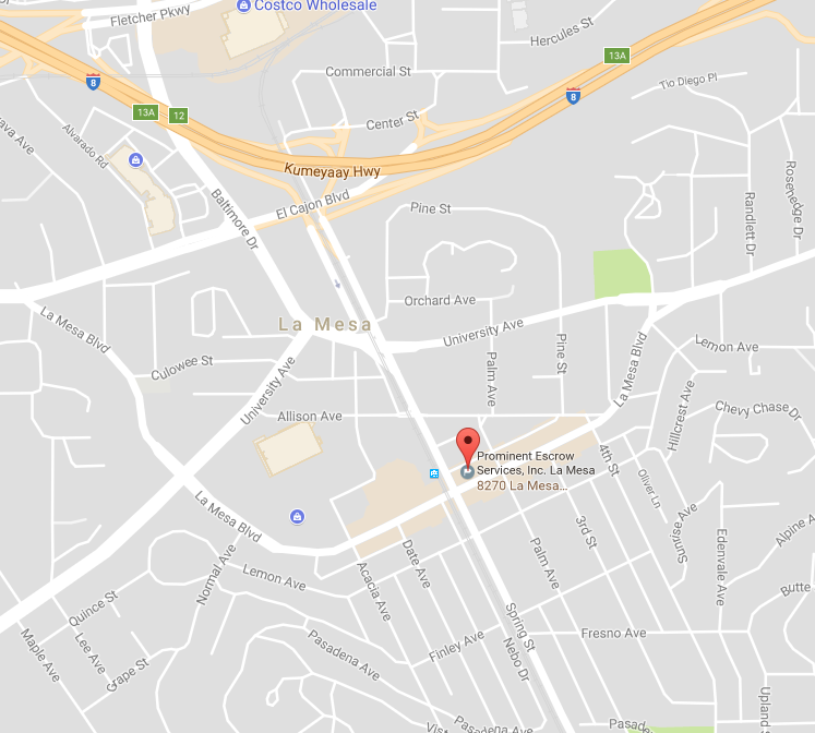 PROMINENT ESCROW SERVICES Updated April 2024 Mission Valley