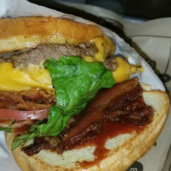 BurgerFi - Double Bacon Cheeseburger with Bbq Sauce - Hot Dogs Near Me - Jacksonville, Florida