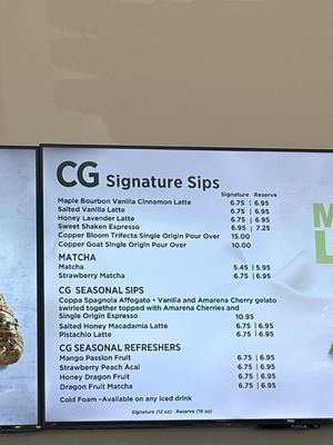 Menu photo 1 Copper Goat Coffee Riverside, CA