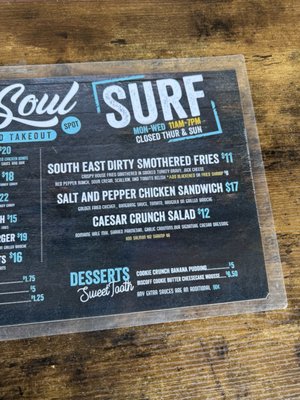 Menu photo 2 Surf & Soul Spot San Diego, CA Menu photo 2 Surf & Soul Spot San Diego, CA