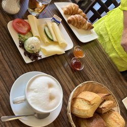 Ratschiller's - Cheese Plate, rolls, cappuccino, croissants, tea
