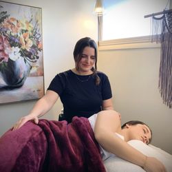 Sacred Mama Denver - Prenatal massage, by owner, Anna.
Clinic offers Swedish massage, myofascial release, somatic trauma release, trigger point therapy.