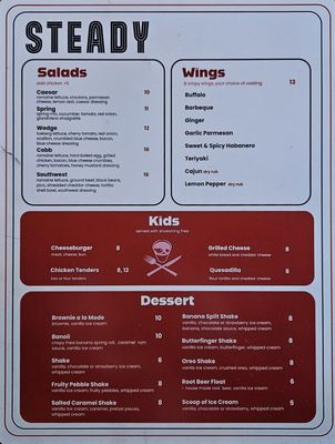 Menu photo 2 Steady Kitchen and Taps Fountain Valley, CA Menu photo 2 Steady Kitchen and Taps Fountain Valley, CA