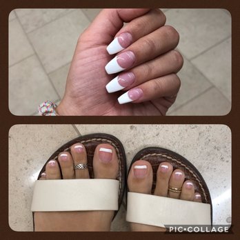 Chloe Nail Spa - Powder dip French manicure and French gel pedicure. - Nail Salons Near Me - Sherman Oaks, California Chloe Nail Spa - Powder dip French manicure and French gel pedicure. - Nail Salons Near Me - Sherman Oaks, California