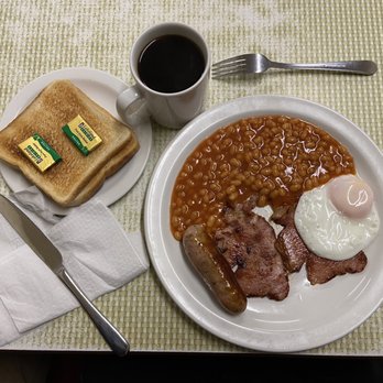 Regency Café - Full English (breakfast special) with black coffee. - Cafes Near Me - London, XGL