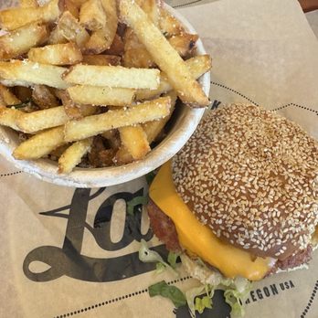 Lardo - Burger Week $10 pork & bacon burger with grilled peaches & dirty mustard - Sandwiches Near Me - Portland, Oregon Lardo - Burger Week $10 pork & bacon burger with grilled peaches & dirty mustard - Sandwiches Near Me - Portland, Oregon