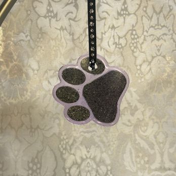 Over the Bridge Pet Services - Resin suncatcher/ornament with your pets ashes embedded. Untreatable keepsake in light purple. - Pet Transportation Near Me Over the Bridge Pet Services - Resin suncatcher/ornament with your pets ashes embedded. Untreatable keepsake in light purple. - Pet Transportation Near Me