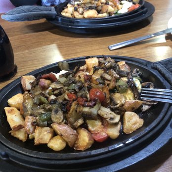 Denny's - Santa Fe skillet vegetable with white eggs in the bottom!! - Breakfast & Brunch Near Me - Mission Viejo, California Denny's - Santa Fe skillet vegetable with white eggs in the bottom!! - Breakfast & Brunch Near Me - Mission Viejo, California