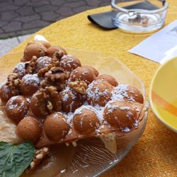 Am Lotsenturm - Bubblewaffel mit Apfelmus / Bubble waffle with apple puree