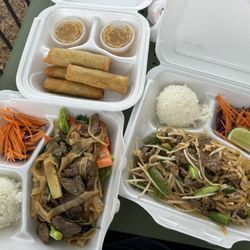 Rice Box Thai - Pad Thai, Drunken Noodles and Spring Rolls