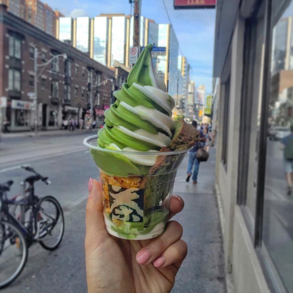 Tsujiri - Matcha ice cream with chiffon cake - Tea Rooms Near Me - Toronto, Ontario